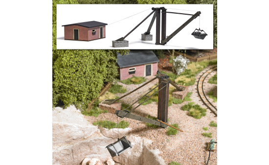 Busch 1975 Schwenkkran/Windenhaus - Vorbestellung 1:87