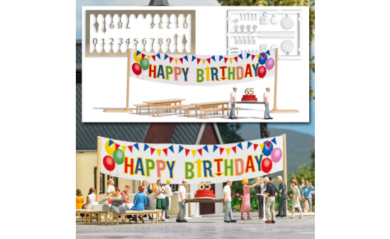Busch 6565 Action Set: Happy Birthday! 1:87