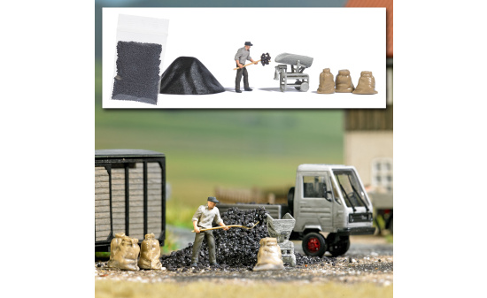 Busch 7928 A-Set: Kohle wiegen - Vorbestellung 1:87