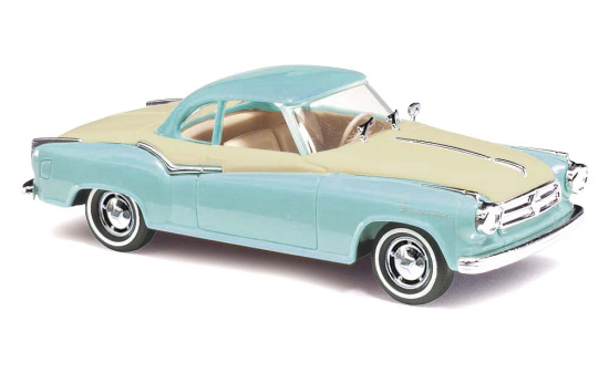 Busch 43118 Borgward Isabella Coupé, Blau 1:87