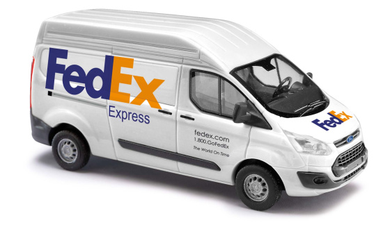 Busch 52516 Ford Transit Custom HD, FedEx - Vorbestellung 1:87