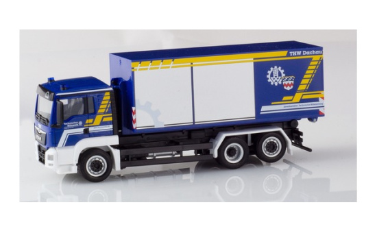 Herpa 932608 MAN TGS L E6 Wechsellader-LKW THW