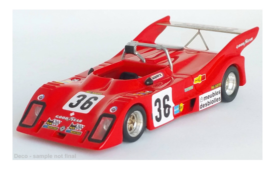 Trofeu DSN-126 Cheetah G601, RHD, No.36, 24h Le Mans, D.Brillat/M.Degoumois/Depnic, 1976 1:43