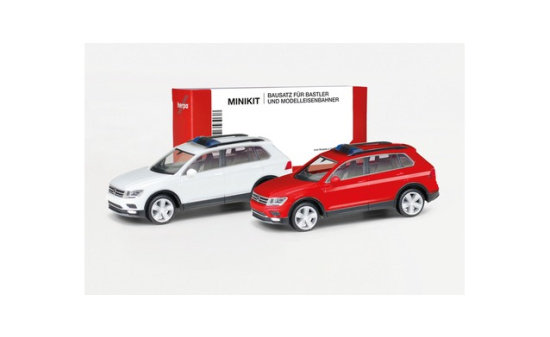 Herpa 013109-002 MiniKit VW Tiguan mit Warnbalken (2er Set) 1:87