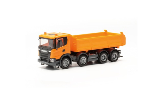 Herpa 316996 Scania XT17 Meiler 3-Seitenkipper, kommunalorange 1:87