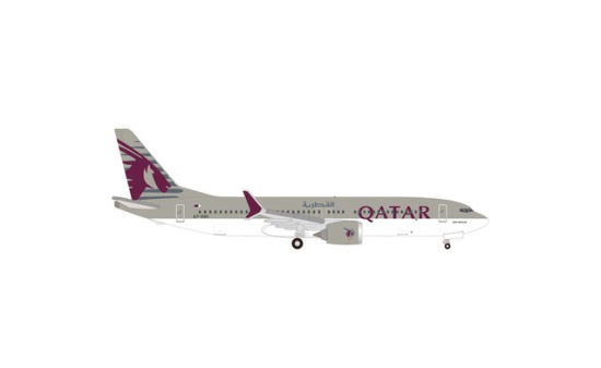 Herpa 537384 Qatar Airways Boeing 737 Max 8 - A7-BSC - Vorbestellung 1:500