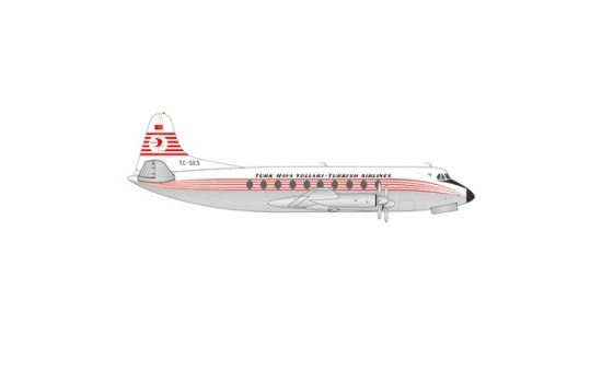 Herpa 572866 Turkish Airlines Vickers Viscount 700 - TC-SES 1:200