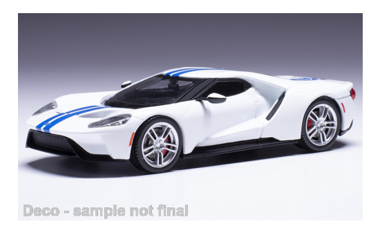 IXO CLC536N22 Ford GT, weiss/blau, 2017 1:43