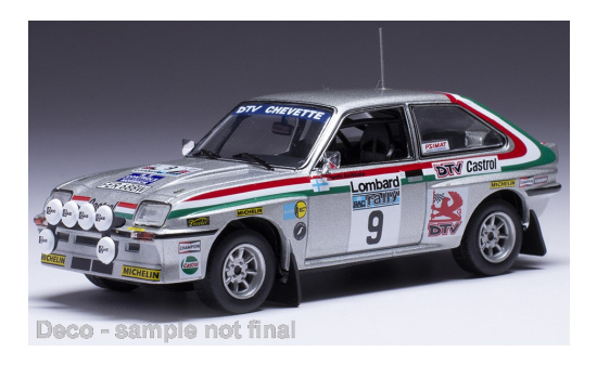 IXO RAC433A22 Vauxhall Chevette 2300 HSR, No.9, Rallye WM, RAC Rally, P.Arikkala/R.Virtanen, 1980 1:43