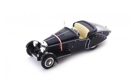 Autocult 05048 Mercedes-Benz SSK Gläser, dunkelblau-schwarz 1:43