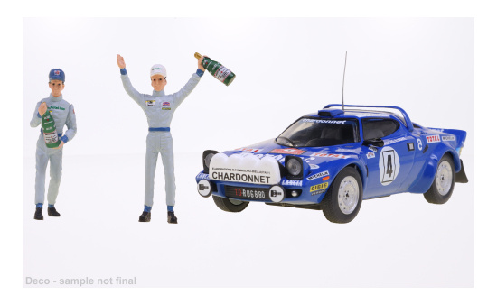 IXO SPRM001-79 Lancia Stratos HF, No.4, Rallye WM, Rally Monte Carlo , Winners Series with figurines, B.Darniche/A.Mahe, 1979 1:43