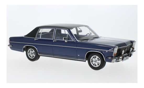 MCG 18336 Opel Diplomat B, metallic-dunkelblau/matt-schwarz, 1972 1:18