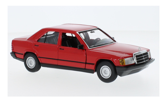 Bburago 18-21103RED Mercedes 190 E 2.6 (W201), rot, 1987 1:24