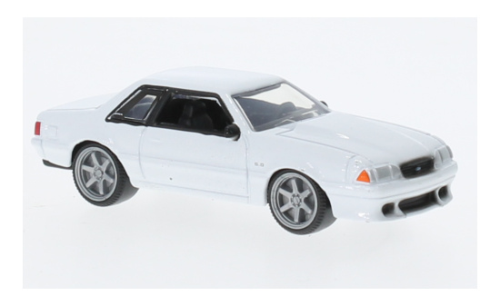 Bburago 18-59115WHITE Ford Mustang LX, weiss, 1988 1:64