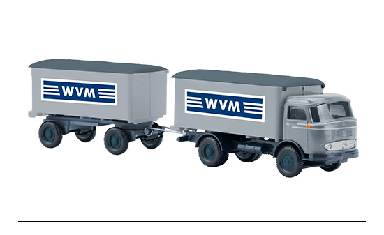 Wiking 251582 Mercedes LP 321 Kofferlastzug, WVM, Serie 800 1:87