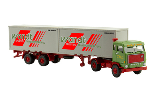 Wiking 253845 Set Edition Gerhardt Wandt Nr. 7, Volvo F89 Containersattelzug 1:87