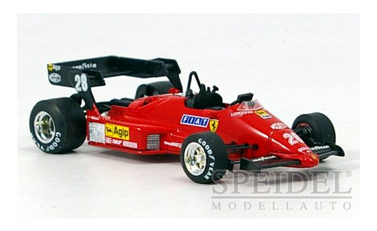 Brumm R143 Ferrari 126C4 turbo, No.28, Formel 1, GP Belgien, R.Arnoux, 1984 1:43