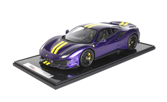 BBR BBR1213VAH2 Ferrari 488 Pista Tailor Made - Purple Al Humad 1:43