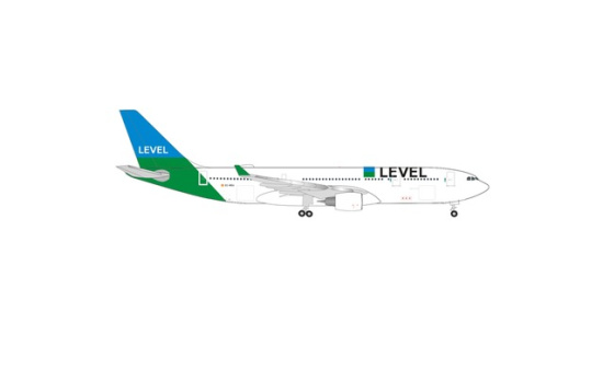 Herpa 537254 Level Airbus A330-200 1:500