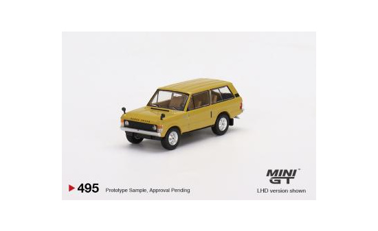 Mini GT MGT00495-L Range Rover 1971 Bahama Gold (LHD) 1:64