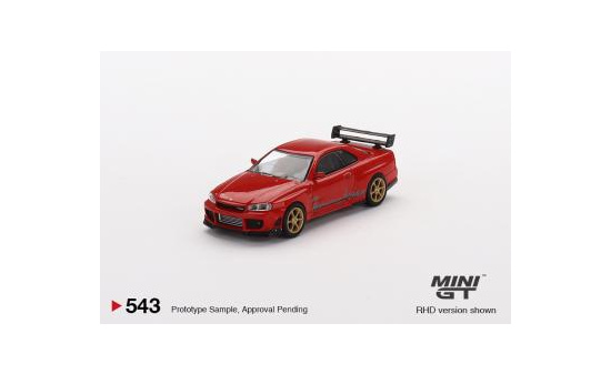 Mini GT MGT00543-R Nissan GT-R (R34) Tommykaira R-z Red (RHD) 1:64