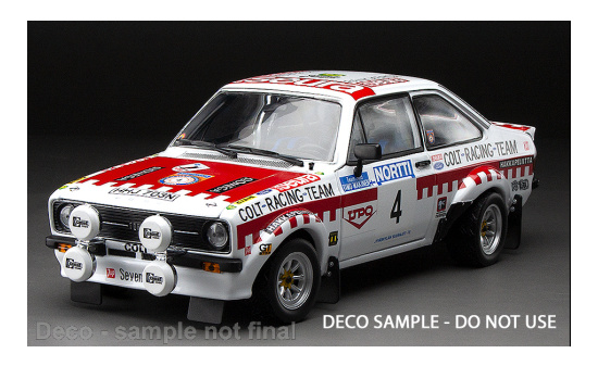Sun Star SUN4856 Ford Escort Mk II RS 1800 - 1000 Lakes Rallye - T.Mäkinen - H.Liddon 1:18
