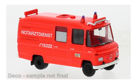 Brekina 36942 Mercedes L 508 RTW, Feuerwehr München, 1978 1:87