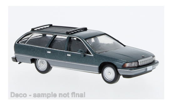 PCX87 PCX870454 Chevrolet Caprice Station Wagon - dunkelgrün (Metallic) 1:87