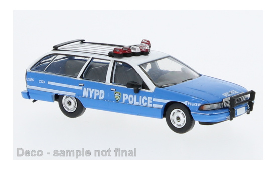 PCX87 PCX870452 Chevrolet Caprice Station Wagon, NYPD - Police, 1991 - Vorbestellung 1:87