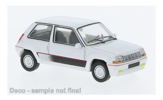 PCX87 PCX870296 Renault 5 GT Turbo, metallic-weiss, 1985 - Vorbestellung 1:87