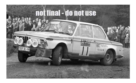 IXO 18RMC16422 BMW 2002, No.11, RAC Rally, A.Warmbold/J.Todt, 1973 - Vorbestellung 1:18