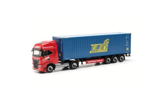 Herpa 317368 Iveco S-Way LNG Container-Sattelzug 