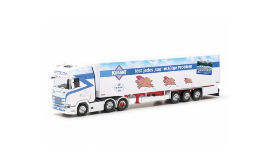 Herpa 317474 Scania CS 20 HD Kühlkoffer-Sattelzug 