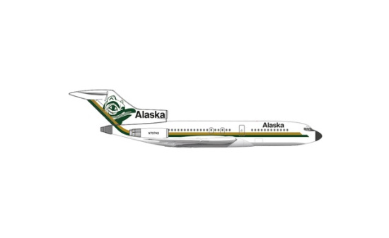 Herpa 537292 Alaska Airlines Boeing 727-100 - Totem Pole Colors - Vorbestellung 1:500
