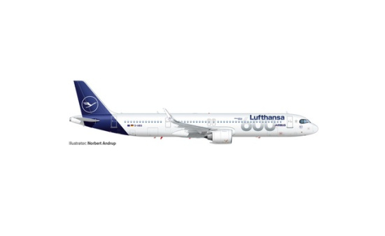 Herpa 537490 Lufthansa Airbus A321neo 