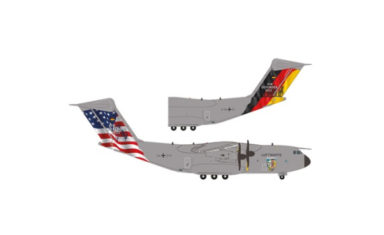 Herpa 572965 Luftwaffe Airbus A400M Atlas - LTG 62 / Air Transport Wing 62, Wunstorf 