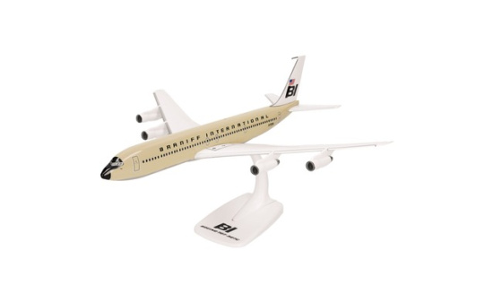 Herpa 614023 Braniff International Boeing 707-320 - Solid beige - Vorbestellung 1:144