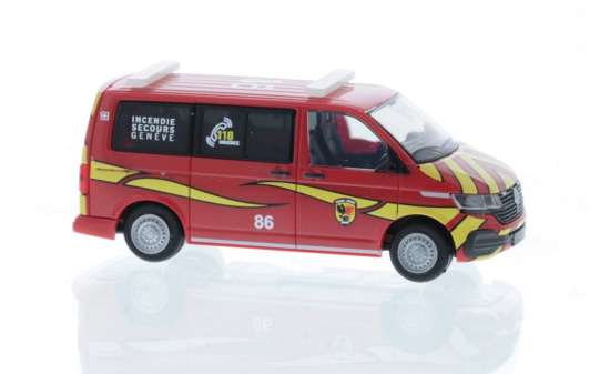 Rietze 53904 Volkswagen T6.1 Feuerwehr Genf (CH), 1:87 1:87
