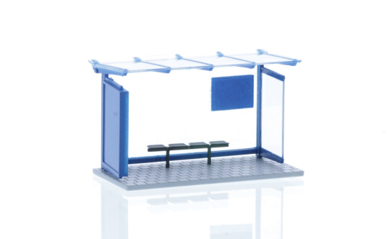 Rietze 70321 Bushaltestelle blau, 1:87 1:87