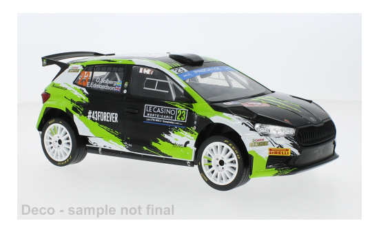 IXO 18RMC155A22 Skoda Fabia Rally2, No.23, Rallye WM, Rally Monte Carlo , O.Solberg/E.Edmondson, 2023 - Vorbestellung 1:18