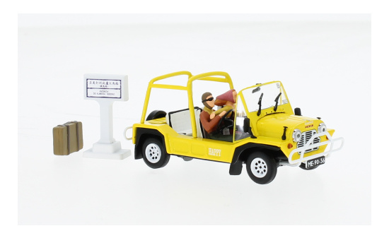Vitesse 21154 Mini Moke, gelb, RHD, Car Rental Macau, mit 2 Figuren 1:43