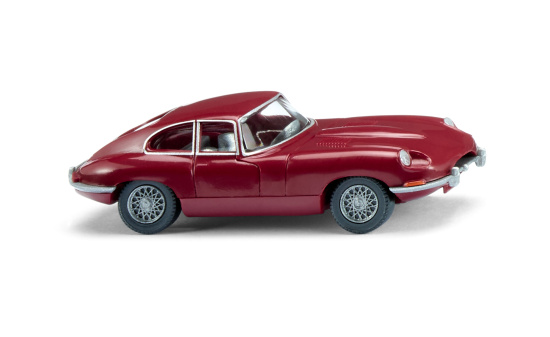 Wiking 080303 Jaguar E-Type Coupé  - purpurrot 1:87