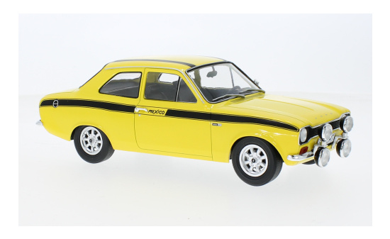 MCG MCG18387 Ford Escort MK I Mexico - gelb - Vorbestellung 1:18