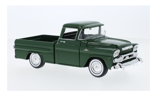 Motormax 79385GREENWHITE GMC 1000 Wideside, dunkelgrün, 1958 1:24