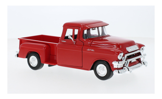 Motormax 79382RED GMC Blue Chip Pick Up, rot, 1955 1:24