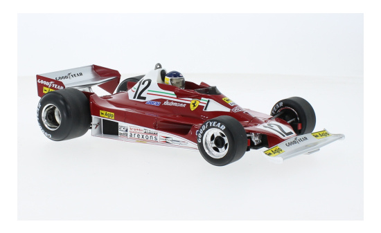 MCG 18625F Ferrari 312 T2B, No.12, Scuderia Ferrari SpA SEFAC, Formel 1, GP Schweden, C.Reutemann, 1977 1:18