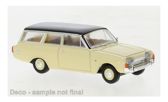 Brekina BRE19477 Ford Taunus P3 Turnier - beige , dunkelgrau 1:87