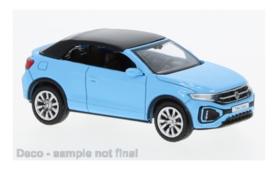 PCX87 PCX870600 VW T-Roc Cabriolet geschlossen, hellblau, 2022 - Vorbestellung 1:87