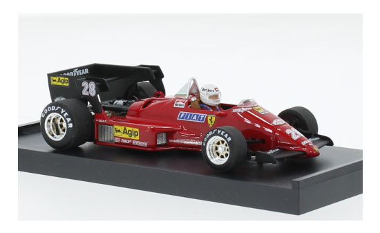 Brumm R143-CH Ferrari 126C4 turbo, No.28, Formel 1, GP Belgien, R.Arnoux, 1984 1:43