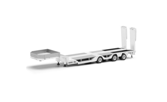 Herpa 076968-002 Goldhofer-Allrounder-Auflieger 3achs, weiß 1:87